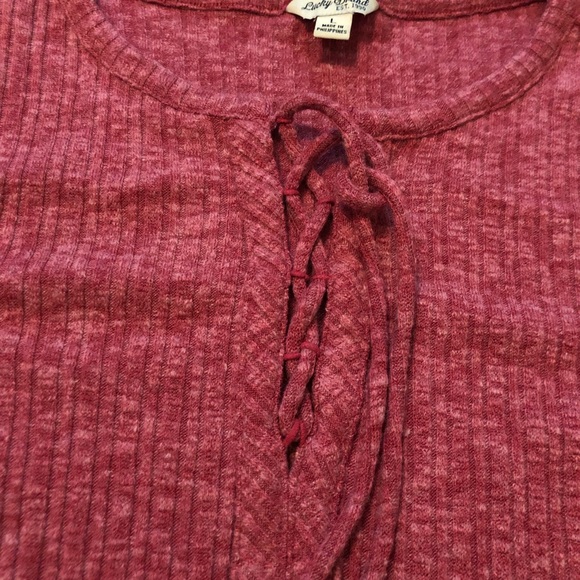Lucky Brand lace up top - Picture 3 of 4